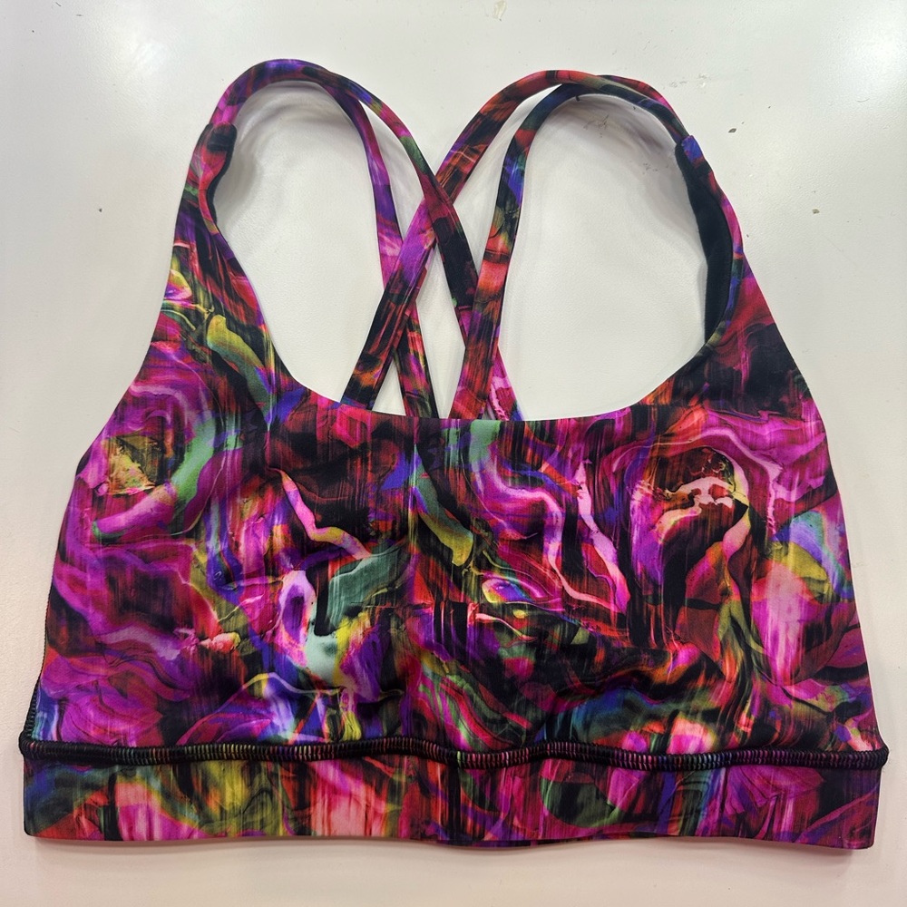 Lululemon energy bra size 2 patterned never worn
